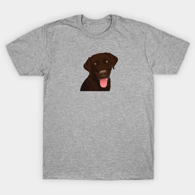 Chocolate Lab T-Shirt by KCPetPortraits